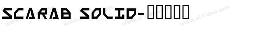 Scarab Solid字体转换